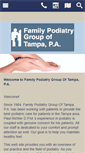 Mobile Screenshot of familypodiatrygroupoftampa.com