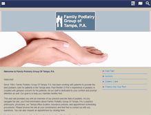 Tablet Screenshot of familypodiatrygroupoftampa.com
